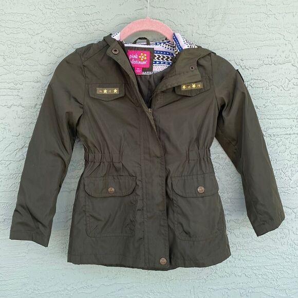 Pink Platinum Hooded Anorak Size 6X - Picture 2 of 12